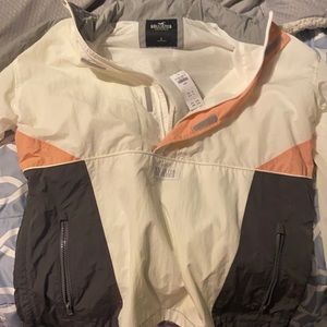 White Hollister Windbreaker Large
